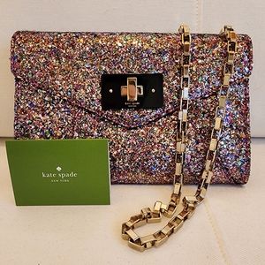 Kate Spade Moonlight Soiree Sonia Glitter Bag EUC